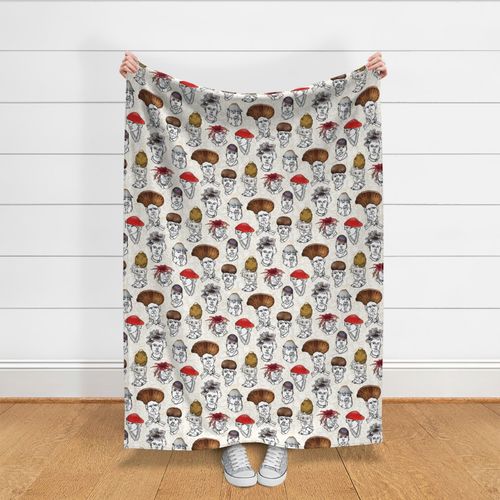 Funghis and Gals, Mushroom hat fashion, Large