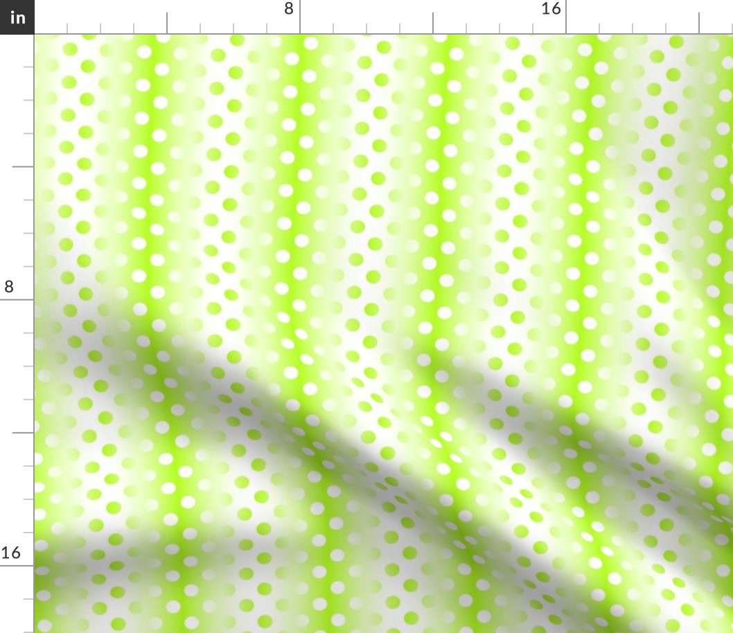 Medium bright green white gradient dots 