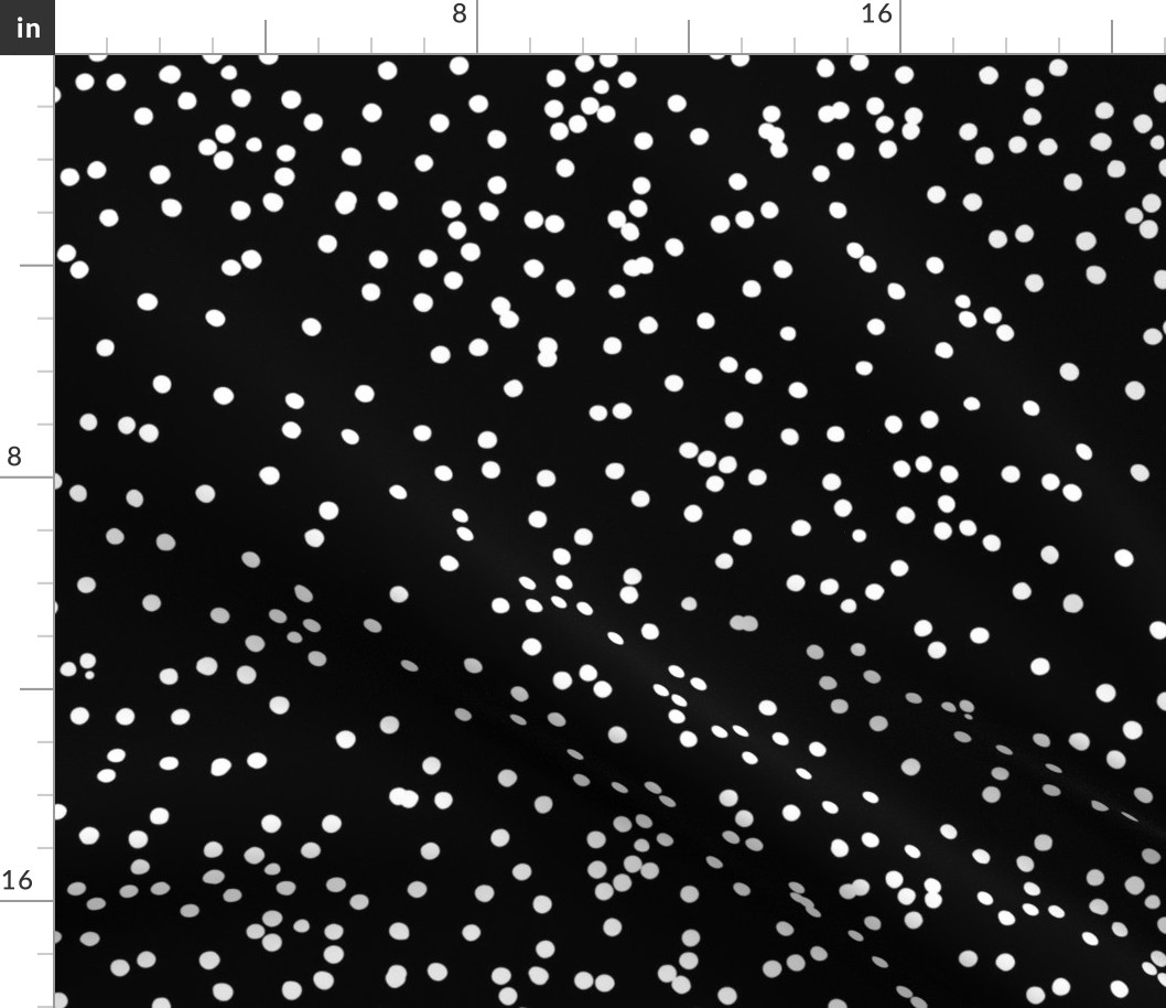 Messy boho confetti abstract minimal animal print cheetah spots or dalmatian skin monochrome black and white