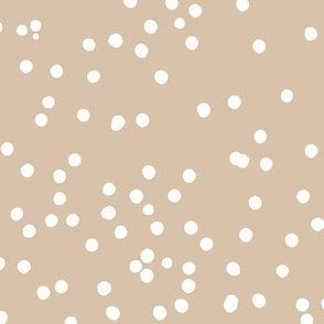 Messy boho confetti abstract minimal animal print cheetah spots or dalmatian skin soft beige sand latte