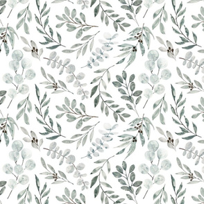 Medium // Eucalyptus Fabric Nursery Wallpaper by Erin Kendal New Edition 1 