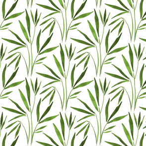 Bamboo Leaves Green Ink