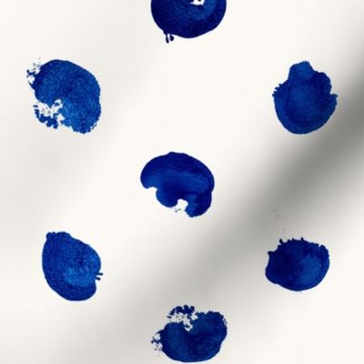 Blue Paint Dots