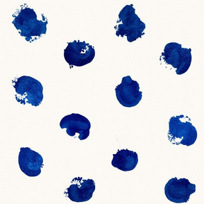 Blue Paint Dots