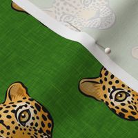 Leopards on green - LAD20