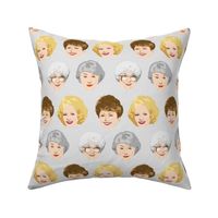 Golden Girls Faces - Large Gray