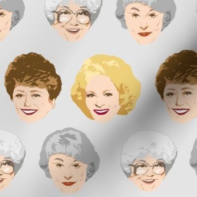 Golden Girls Faces - Large Gray