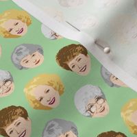 Golden Girls Faces - Small Green