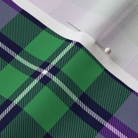 MacNeil tartan, 6" greyed green and purple