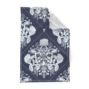 Mushrooms Medallion Damask