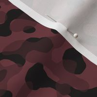 ★ GROOVY CAMO ★ Dark Burgundy Red - Small Scale / Collection : Disruptive Patterns – Camouflage Prints