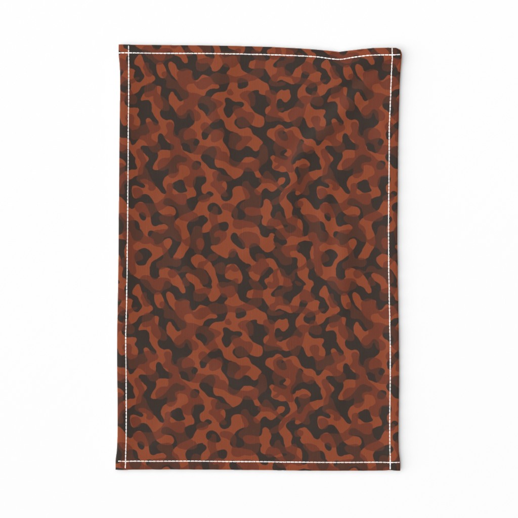 ★ GROOVY CAMO ★ Rust Red - Small Scale / Collection : Disruptive Patterns – Camouflage Prints