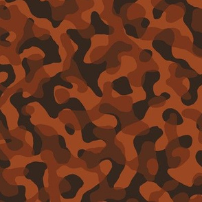 ★ GROOVY CAMO ★ Rust Red - Small Scale / Collection : Disruptive Patterns – Camouflage Prints