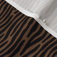 ★ ZEBRA OR TIGER ? ★ Brown  – Tiny Scale - Horizontal / Collection : Wild Stripes – Punk Rock Animal Prints 2
