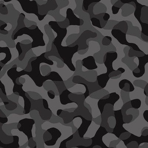 ★ GROOVY CAMO ★ Dark Gray - Small Scale / Collection : Disruptive Patterns – Camouflage Prints