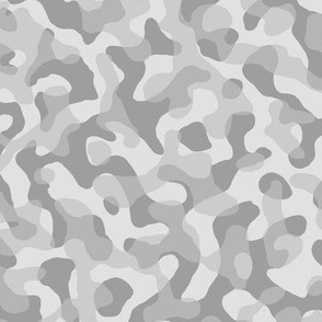 ★ GROOVY CAMO ★ Light Neutral Gray - Small Scale / Collection : Disruptive Patterns – Camouflage Prints