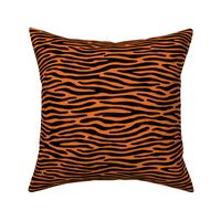 ★ ZEBRA OR TIGER ? ★ Orange  – Small Scale - Horizontal / Collection : Wild Stripes – Punk Rock Animal Prints 2