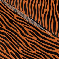 ★ ZEBRA OR TIGER ? ★ Orange  – Small Scale - Horizontal / Collection : Wild Stripes – Punk Rock Animal Prints 2