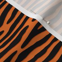 ★ ZEBRA OR TIGER ? ★ Orange  – Small Scale - Horizontal / Collection : Wild Stripes – Punk Rock Animal Prints 2