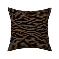 ★ ZEBRA OR TIGER ? ★ Brown  – Small Scale - Horizontal / Collection : Wild Stripes – Punk Rock Animal Prints 2