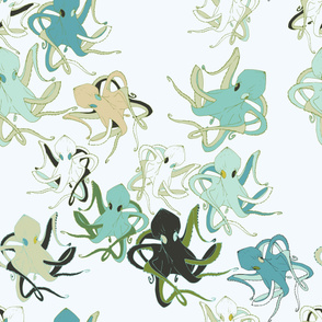 Sea Life (Octopus - Sea Green - Large Scale)