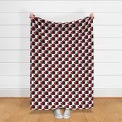 Checkerboard picnic pup Tapestry
