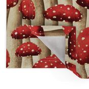 Amanita Garden - Large Scale - fly agaric, red mushroom, mushrooms 