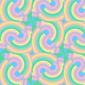 Pink Yellow Green Blue Psychedelic