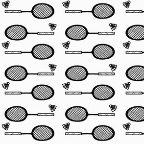 Black & White Badminton / Racket Shuttlecock - Small 