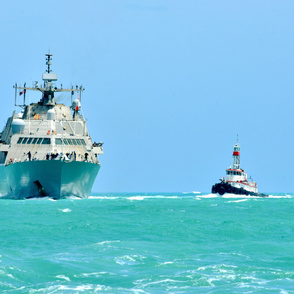 71-4 The Freedom-variant littoral combat ship USS Detroit