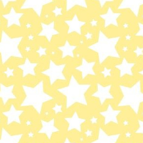 White stars on yellow (small) 