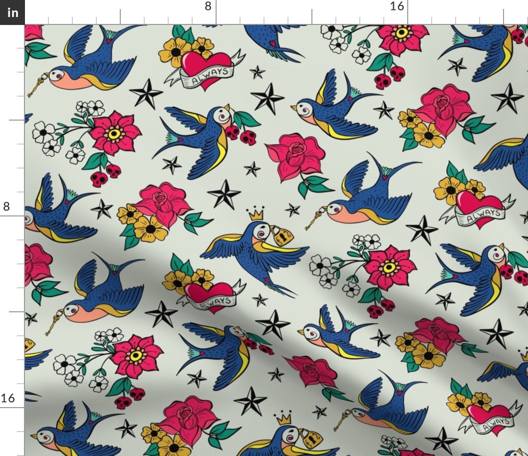 Rockabilly Birds, Large