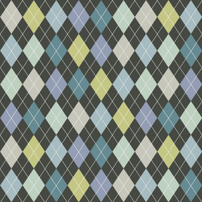 argyle print dark lines