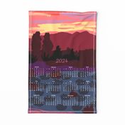 2024  Wall Calendaror Tea Towel-Desert Vista