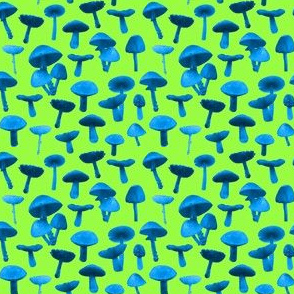 mushrooms real blue green copy