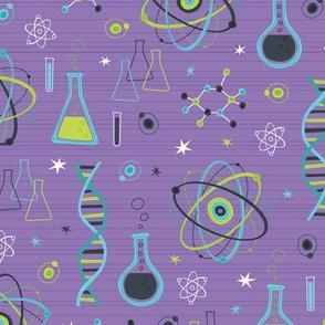 Midcentury Modern Atomic Science (Purple)
