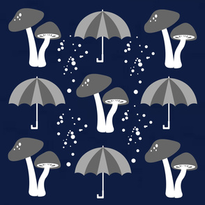 Mushrooms and Umbrellas