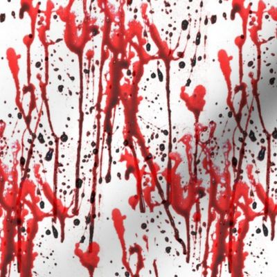 4 custom smaller blood splatter no hands horror Halloween