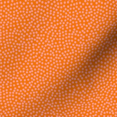 Dots in orange / Lily's magical mushroom garden