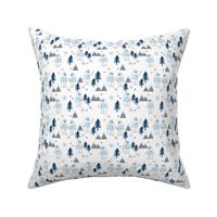 SMALL Yeti christmas winter snow fabric white by andrea lauren