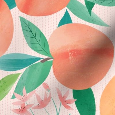 Just Peachy fruit - large repeat