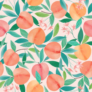 Just Peachy fruit - large repeat