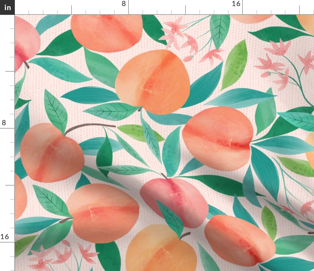 Just Peachy fruit - large repeat