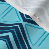 African Pattern Blue Pattern Summer Mask Fabric-01