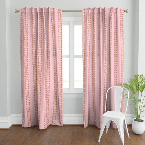 Berry Vine Stripe Pink and Orange