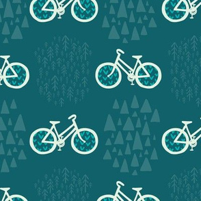  Scandinavian Outdoor Adventure Bikes - Teal, Mint, + Turquoise // Cycling Travel in the Great White North // Woodland Mountain Explorers © ZirkusDesign