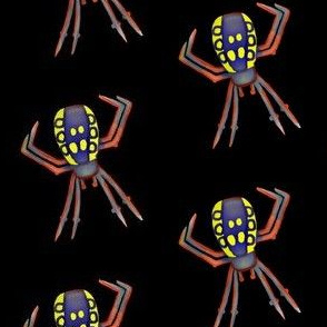 Eerie Arachnid  Eight legged fright  -Corn Spider  Black  Reworking TEST 