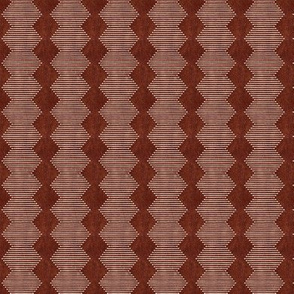 (extra small scale) mud cloth - diamond - rust - mud cloth inspired home decor wallpaper - LAD19BS