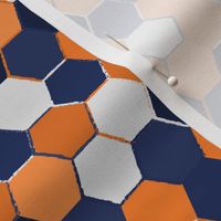 Navy Orange Hex School Colors