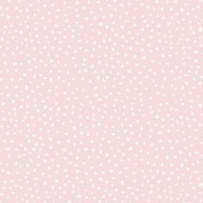 Pink & White Irregular Polka Dots